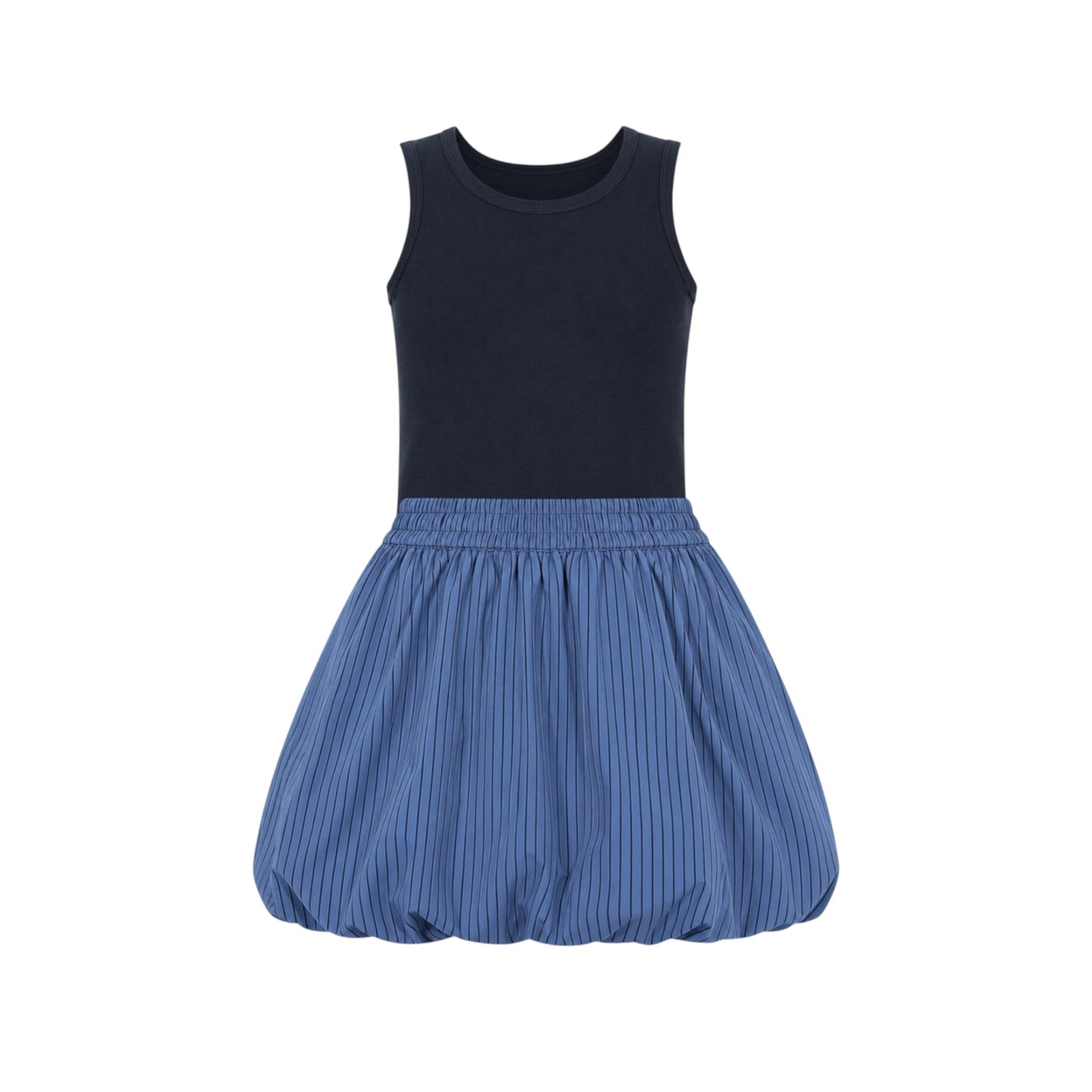 Navy bubble skirt set