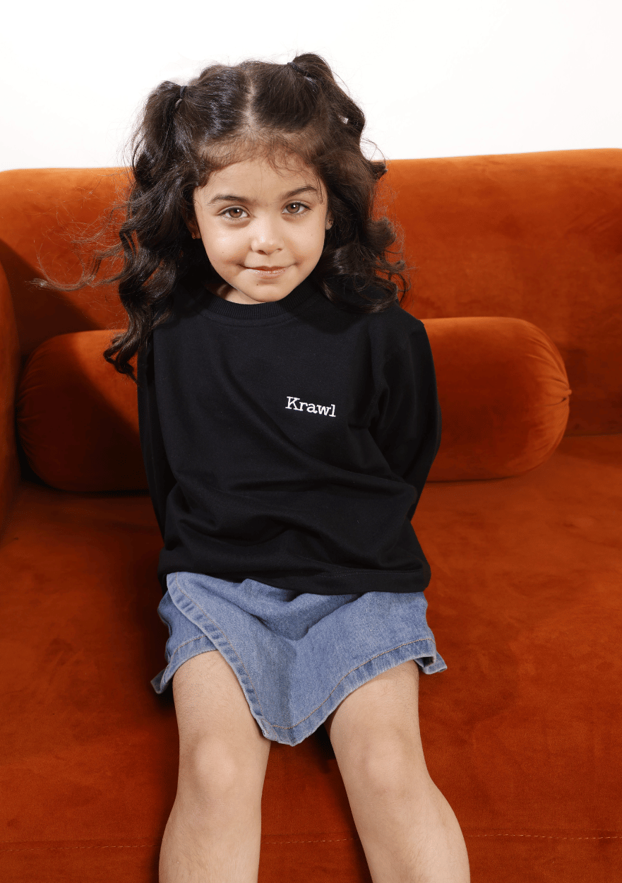 CORE TEE BLACK + ASYMMETRIC SKIRT SET