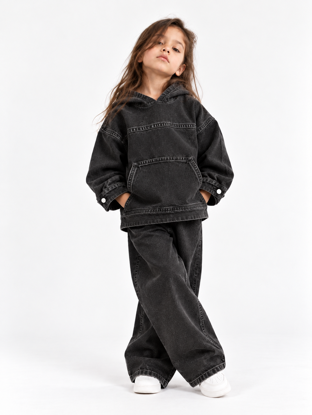 DAZE DENIM SET CHARCOAL