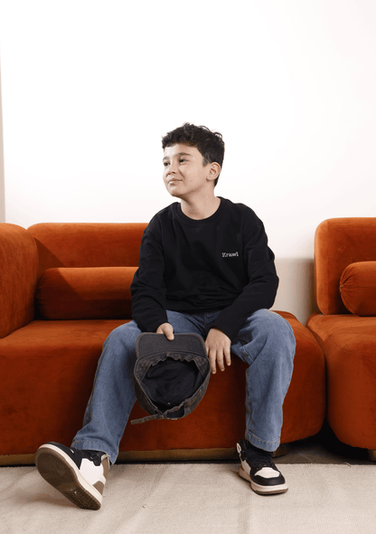 CORE TEE BLACK + STRAIGHT JEANS SET