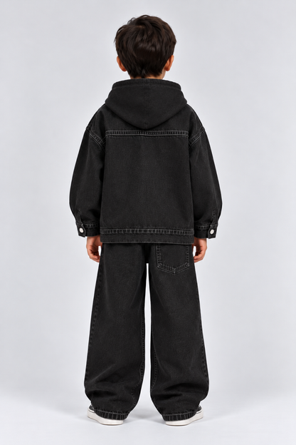 DAZE DENIM SET CHARCOAL