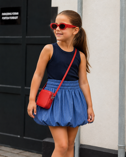 Navy bubble skirt set