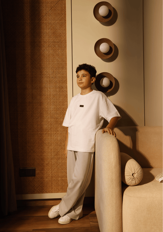 LOGO TEE + CORE JOGGERS GREY SET