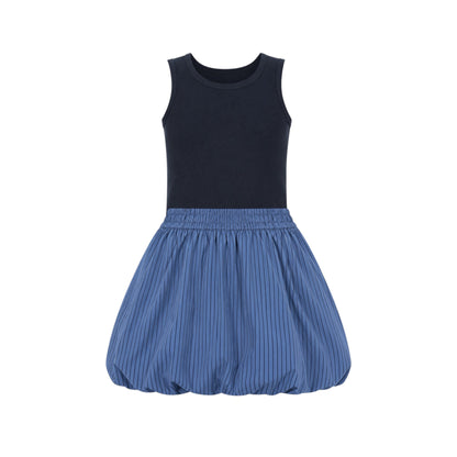 Navy bubble skirt set