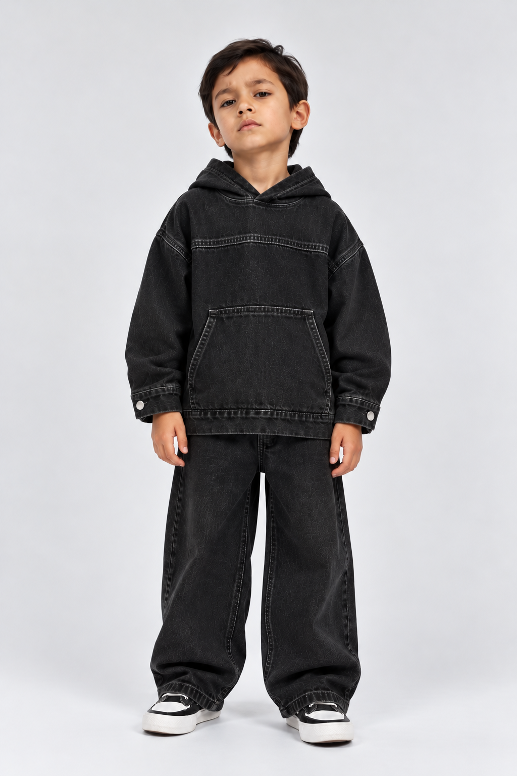 DAZE DENIM SET CHARCOAL
