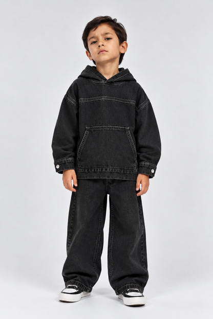 DAZE DENIM SET CHARCOAL
