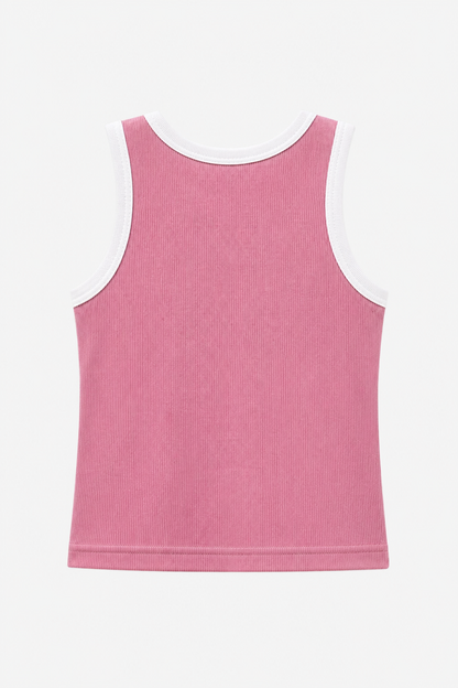CONTRAST TANK PINK