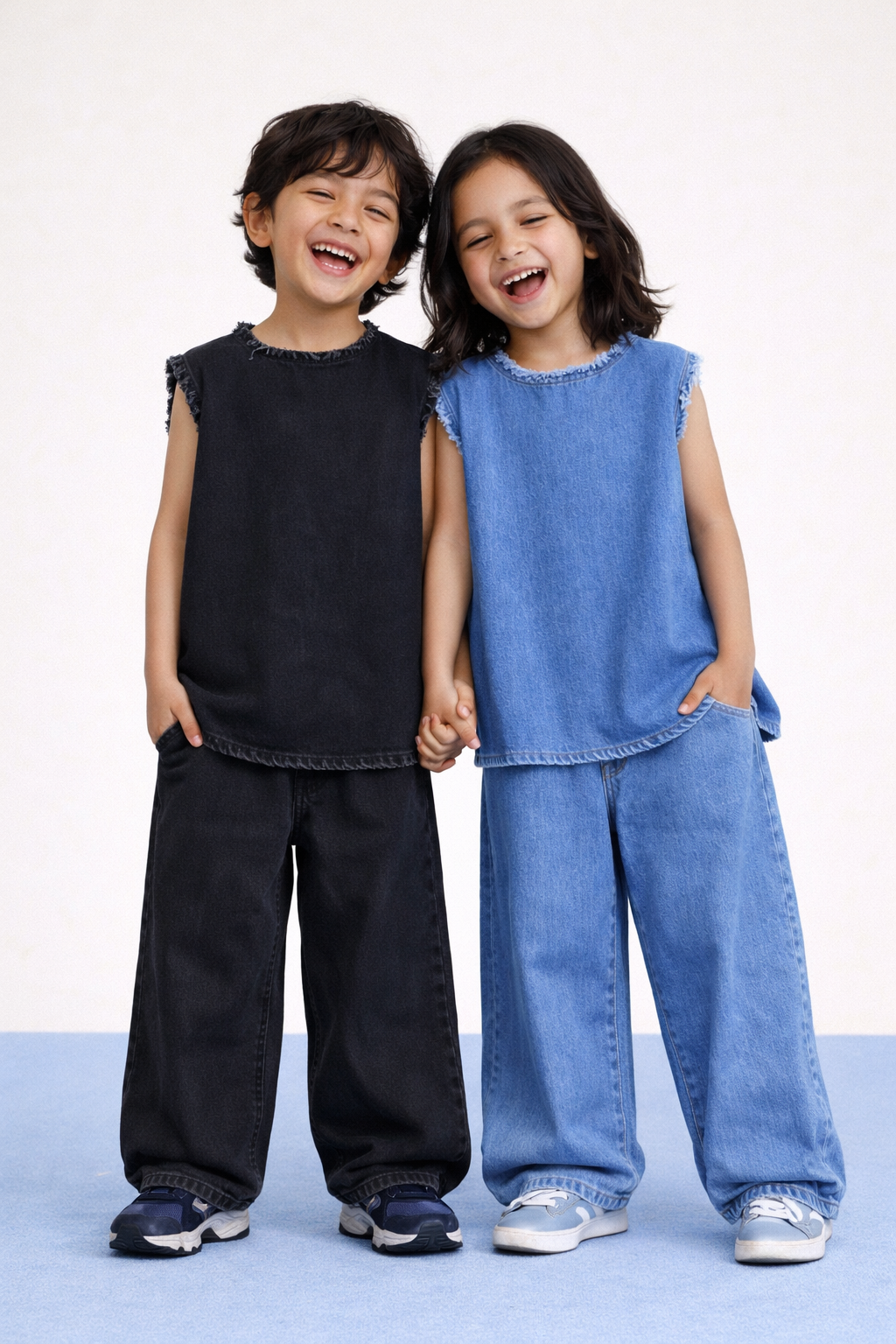 BLUE RAW DENIM SET