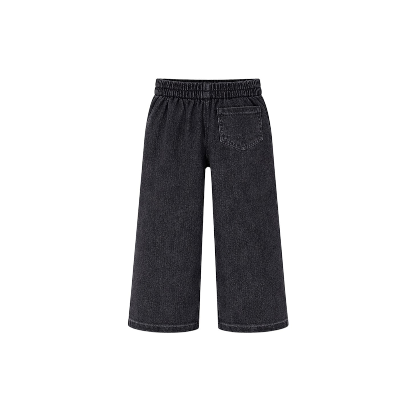 BLACK RAW DENIM PANTS