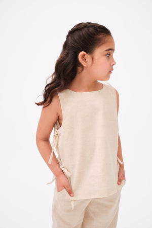 LINEN TIE TOP