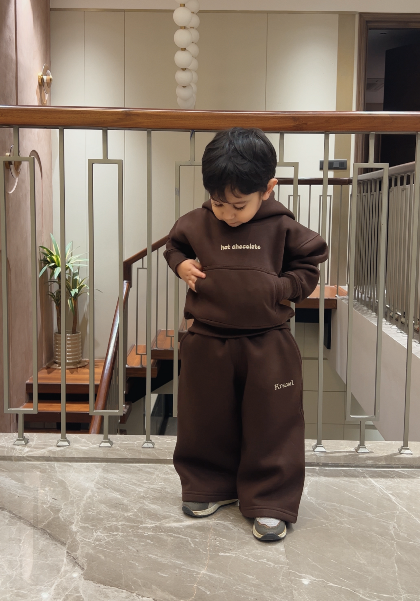 BROWN ALL-DAY HOODIE SET